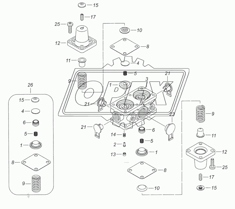 53205-3515400-10 Клапан защитный четырехконтурный